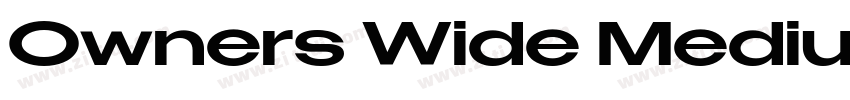 Owners Wide Medium字体转换